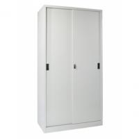 TỦ SẮT CÁNH LÙA 190 TL04 - W1000 x D550 x H1830mm - ghi sáng - sắt sơn tĩnh điện,tay cầm nhựa
