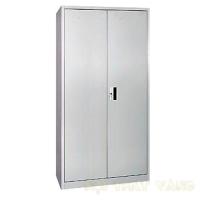 TỦ SẮT 2 CÁNH TS01 - W915xD452xH1830 - ghi đá, trắng bạc - thép