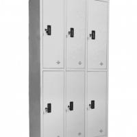 Tủ Locker 6 Cánh VPT2-3 - CAO 1830 x RỘNG 915 x Sâu 457MM - ghi xám - thép