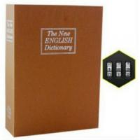 Két ngụy trang bí mật sách từ điển màu vàng nâu, size trung, khóa mã số